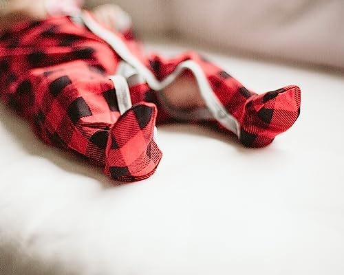 Snugabye Infant Buffalo Plaid Footed Sleeper