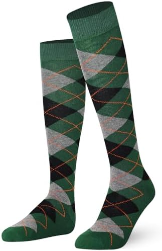 Mysocks Unisex Knee High Long Socks - Argyle