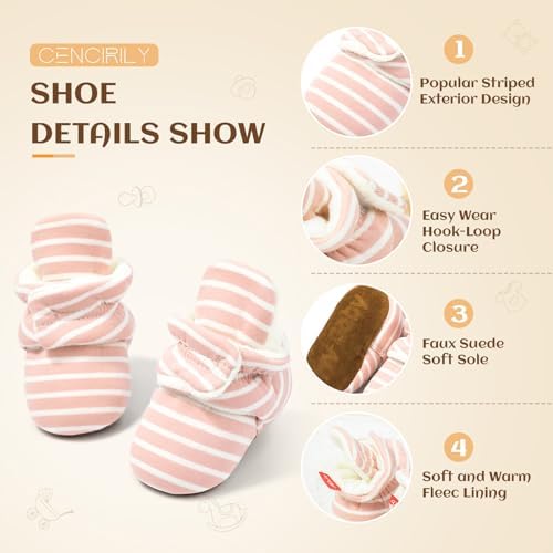 Warm Fleece Winter Booties for Newborns