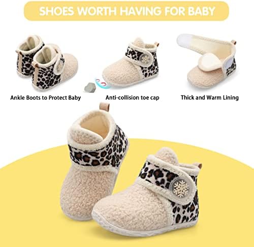 Warm Soft Fuzzy Slippers for Babies