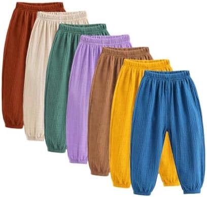 Heamoe Toddler Girls Soft Cotton Linen Bloomers