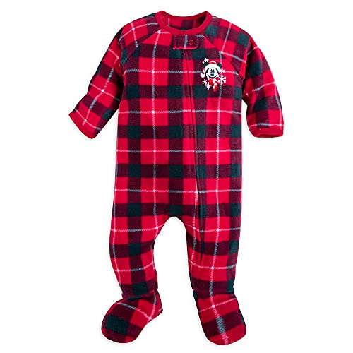 Disney Mickey Mouse Holiday Blanket Sleepers for Infants 3-6 Months