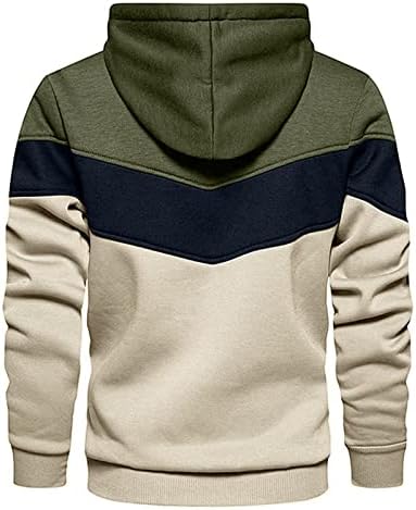 Chic Color_block Hoodie for Men