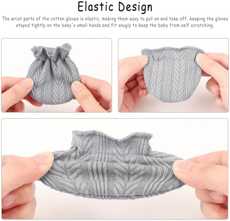 Soft Hypoallergenic Newborn Mittens