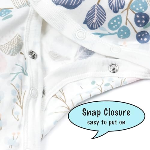 Soft Cotton Unisex Baby Footies Multi Pack