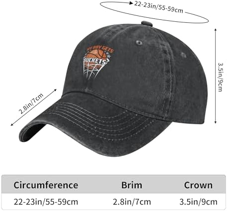 Adjustable Baseball Hat Black