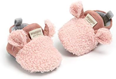 Ohwawadi Soft Cozy Fleece Bottom Booties for Babies