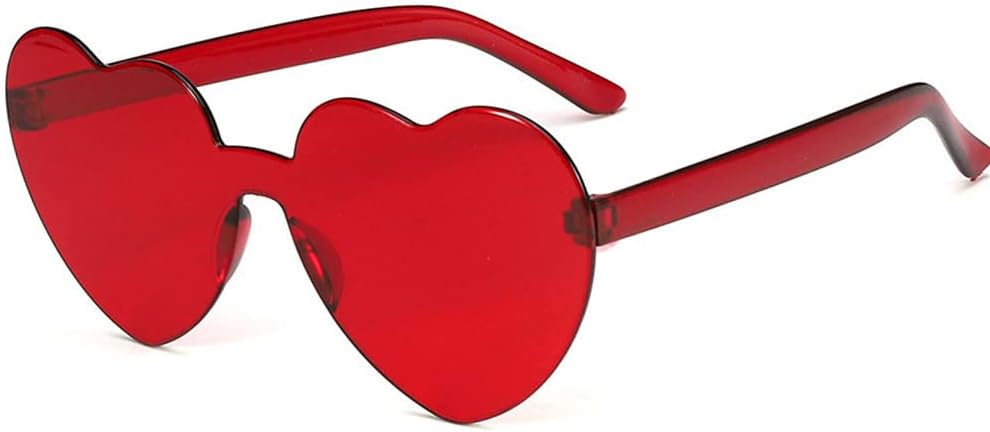 2Pcs Heart Shaped Sunglasses for Valentines Day