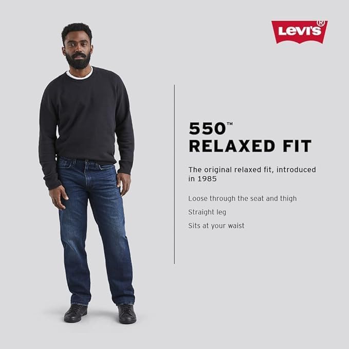 Levis Mens 550 Relaxed Fit Jeans 1