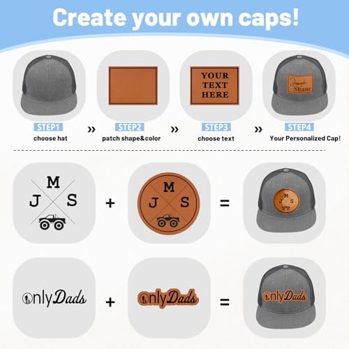 Evulum Custom Baseball Cap for Kids Personalized Snapback Trucker Hats
