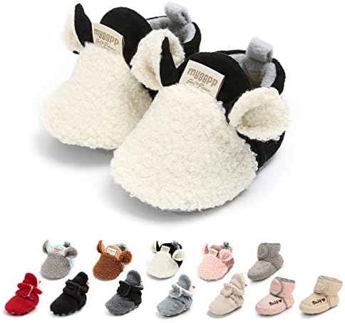 Love Cozy Fleece Slippers for Infant Toddler Baby