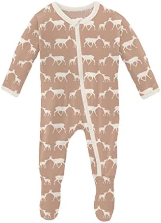 Soft Stretchy and Secure KicKee Print Footies for Babies and Kids