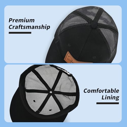Evulum Custom Baseball Cap for Kids Personalized Snapback Trucker Hats