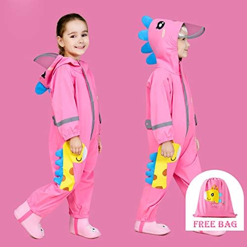 IWIHMIV Toddler Rain Poncho with Hood 1