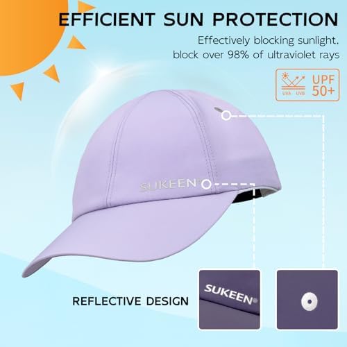 Sukeen Kids Sun Hat Lightweight Breathable UPF50 Protection for Baseball