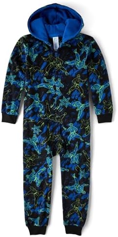The Childrens Place Boys Long Sleeve Fleece Pajamas