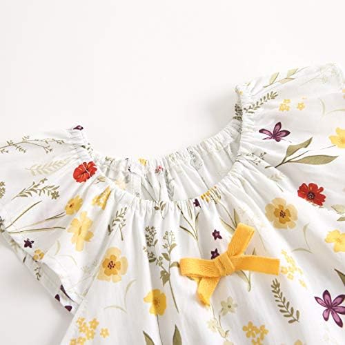Sanlutoz Summer Baby Girl Clothes Set Floral Cotton Top Bloomers
