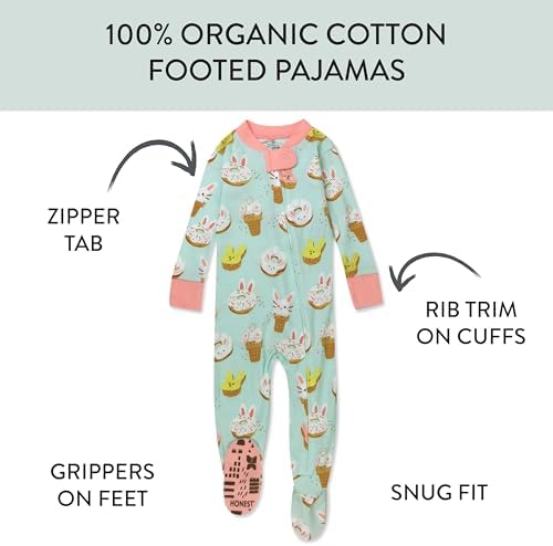 HonestBaby Organic Cotton Pjs Soft comfy for Baby Toddler