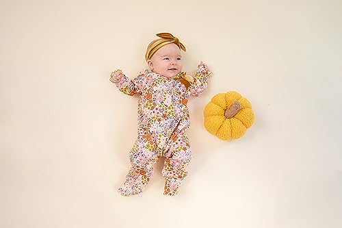 Mud Pies Cozy Baby Girl Sleeper Set