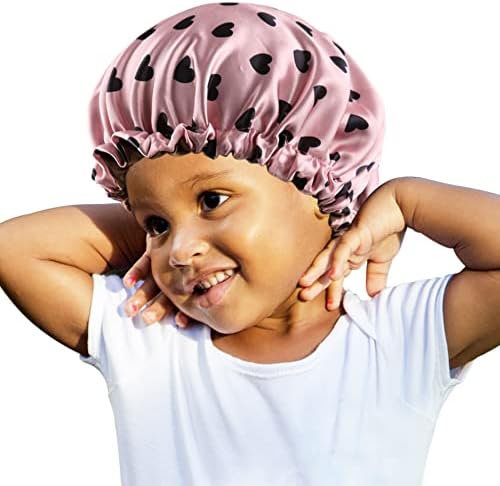 Adjustable Silky Satin Sleep Cap for Kids