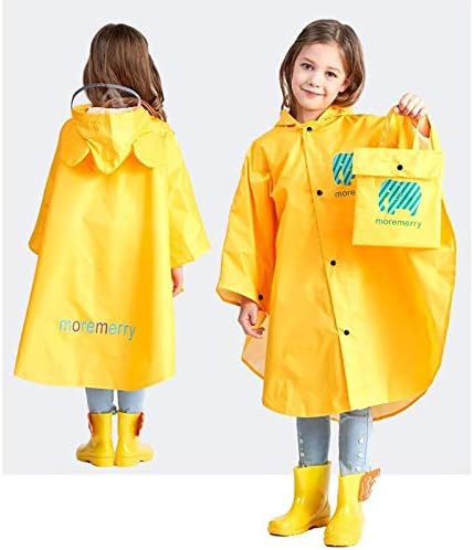 Kids Waterproof Raincoat with Cartoons Multiple Closures