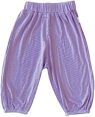 High Waist Elastic Summer Cool Pants for Girls - Comfortable and Lightweight
