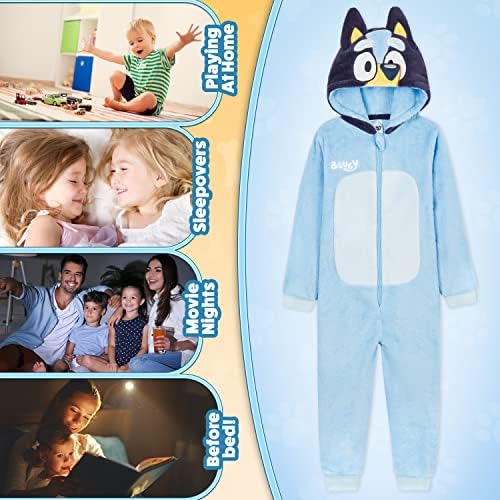 Bluey Fleece Romper Pajamas for Boys