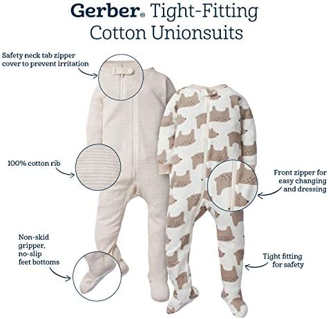 Gerber Baby Girls 2-Pack Pajamas