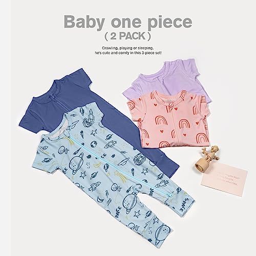 Teach Leanbh 2 Pack Bamboo Viscose Pajamas