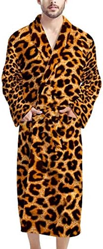 AFPANQZ Mens Lightweight Bathrobe with Pockets