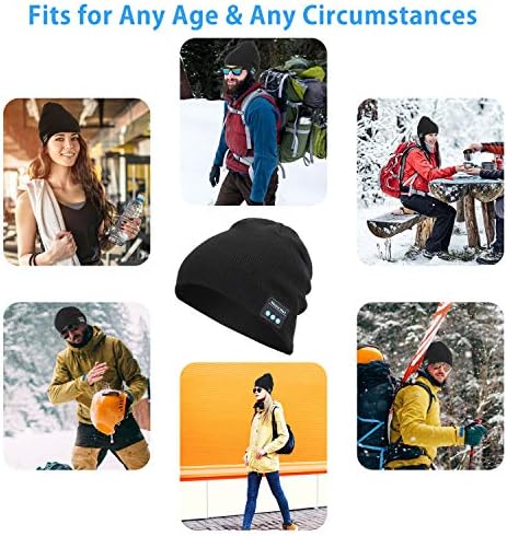 Miserwe Unisex Wireless Beanie Hat with Exquisite Packaging