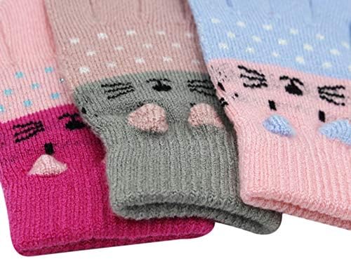 Cute Cat Winter Gloves for Kids