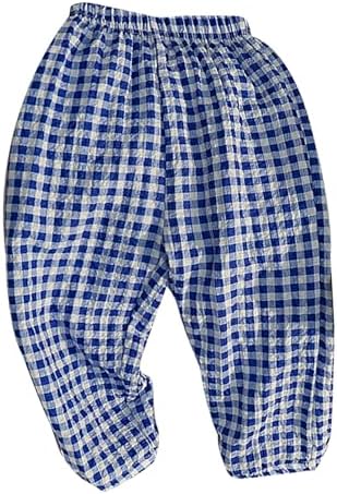 Kids Boys Girls Print Linen Harem Pants Summer Joggers