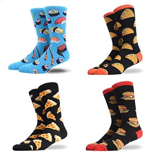 HSELL Mens Novelty Socks for Men with Crazy Design