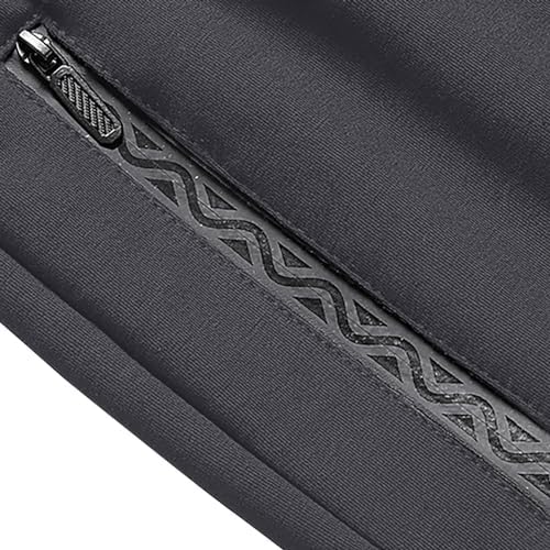 Mens Plus-Size Warm Fleece Jogger Pants with Drawstring