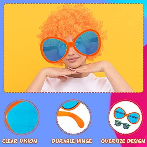 2 Pcs Jumbo Clumsy Sunglasses Funny Party Props for Adults