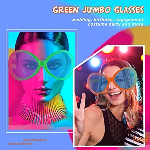 2 Pcs Jumbo Clumsy Sunglasses Funny Party Props for Adults