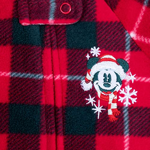 Disney Mickey Mouse Holiday Blanket Sleepers for Infants 3-6 Months