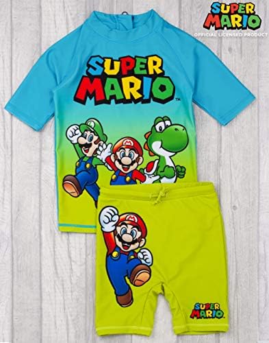 Super Mario Boys UV50 Swimming Costume