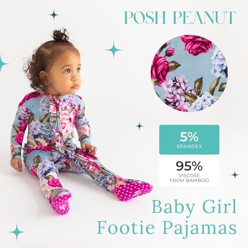 Posh Peanut Fun-Ribboned Pajamas for Baby Girls