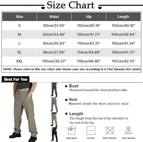 High-Quality Mens Rip-Stop Cargo Pants Waterproof Multi-Pockets