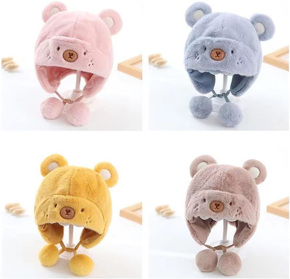 Cartoon Faux Fur Winter Hat for Kids
