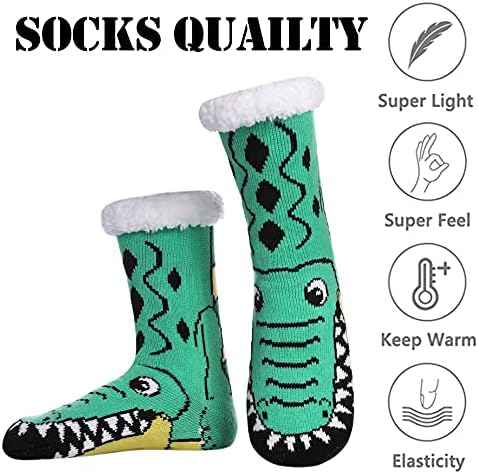 LINEMIN Warm Cozy Fuzzy Slipper Socks Perfect for Navigating Winter