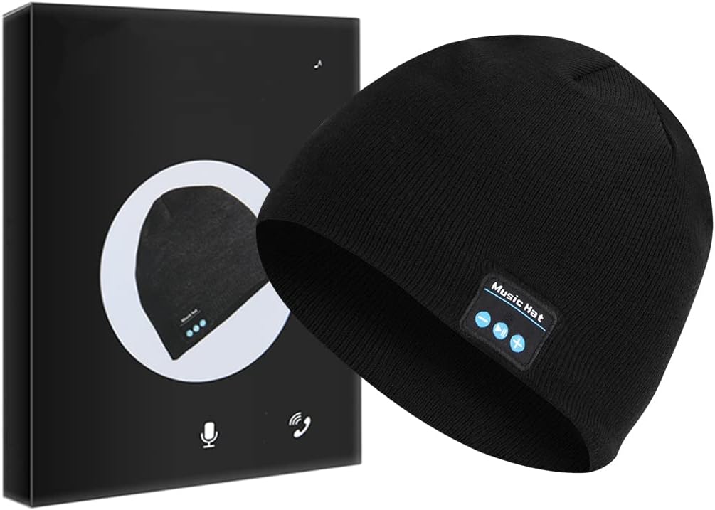 Miserwe Unisex Wireless Beanie Hat with Exquisite Packaging
