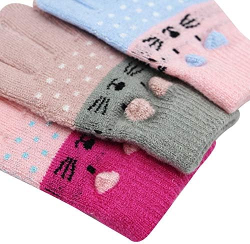 Cute Cat Winter Gloves for Kids