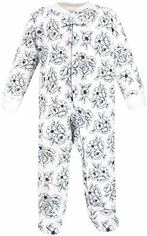 Hudson Baby Baby Girls Quilted Zipper Sleep Play