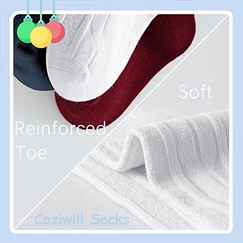 Coziwill Baby Knee High Socks 0-12 Months 3 Pairs