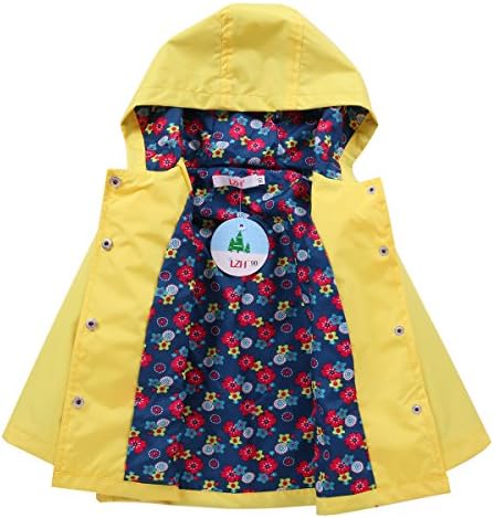 LZH Girls Waterproof Rain Jacket Stay Dry in Style