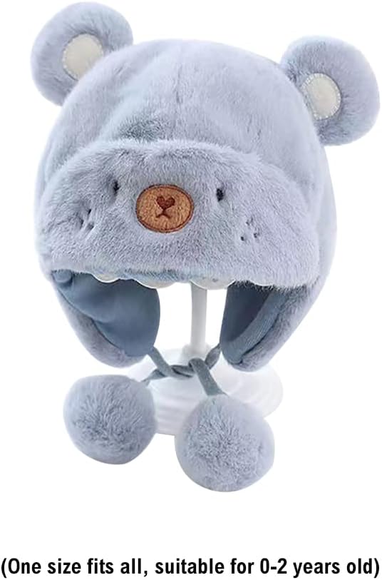 Cartoon Faux Fur Winter Hat for Kids