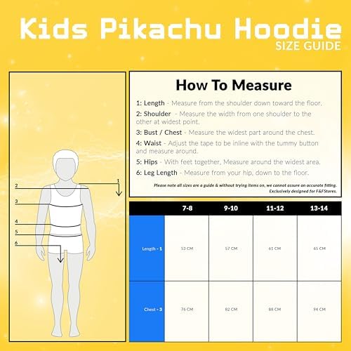 Pokemon Pikachu Hoodie for Boys Teens